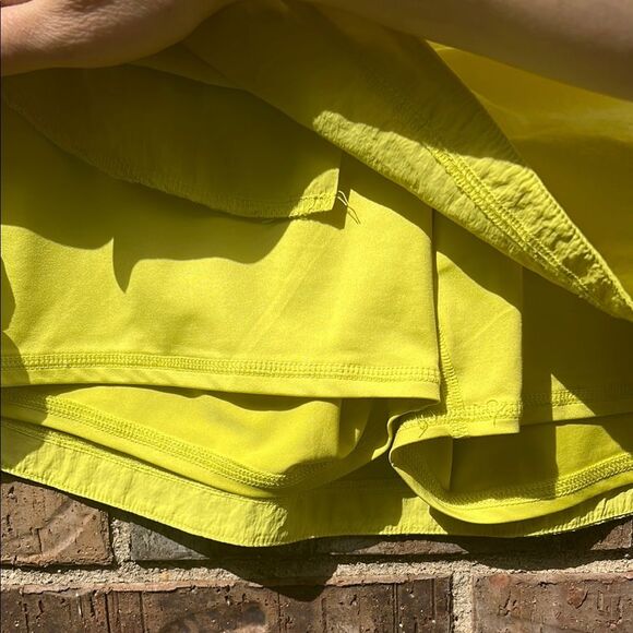 Spyder Women’s Bright Neon Yellow Green Skirt with Shorts Skort Sport Active L - Picture 3 of 16